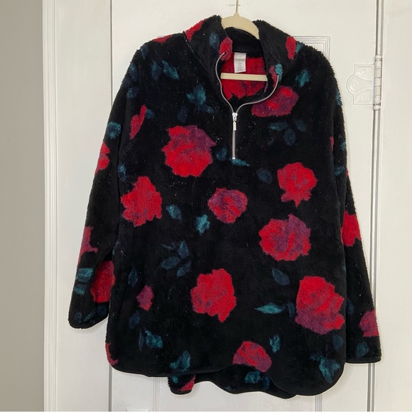 LIVI Half-Zip Sherpa Pullover in Solstice Rose size 18/20 - Picture 5 of 15